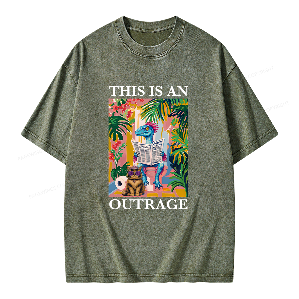 Pagewing Sci Fi Books Lover Unisex Washed T-shirt