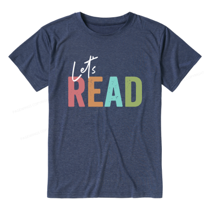 Pagewings Soft Let's Read Unisex Heather T-Shirt