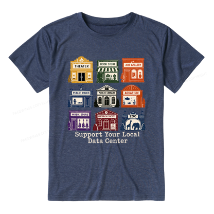Pagewings Soft Support Your Local Data Center Unisex Heather T-Shirt