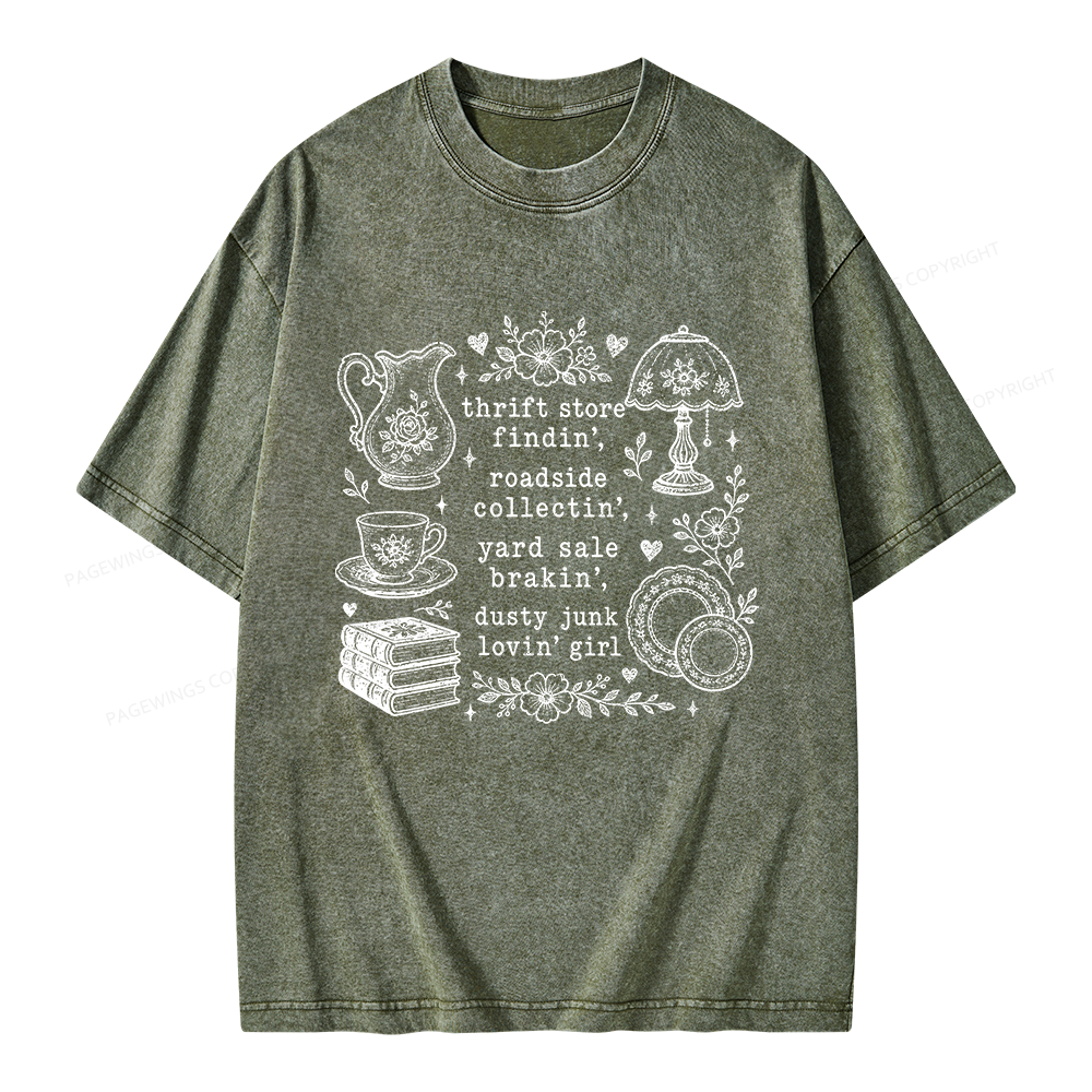 Pagewing Antique Lover Unisex Washed T-shirt