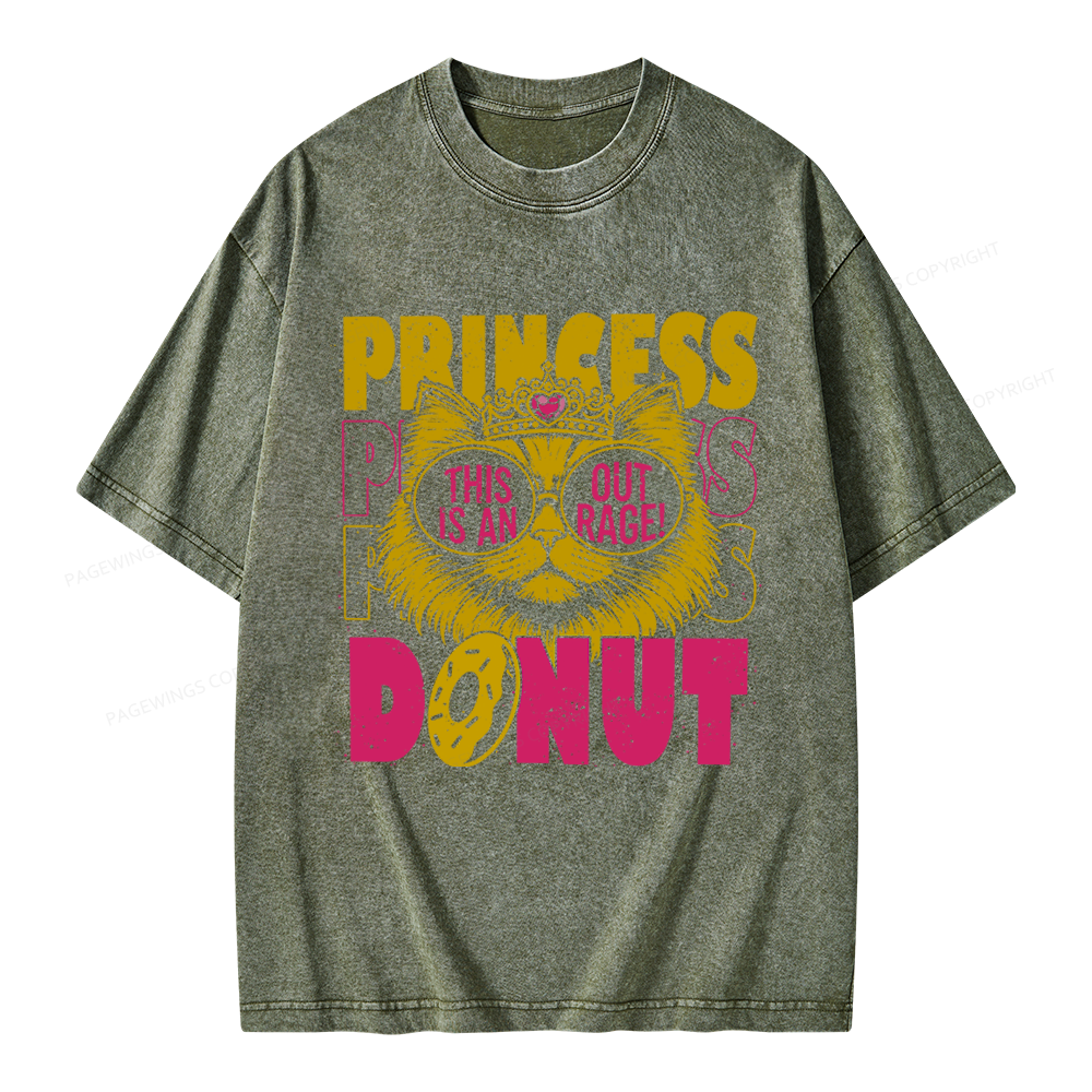 Pagewings Princess Donut Unisex Washed T-shirt