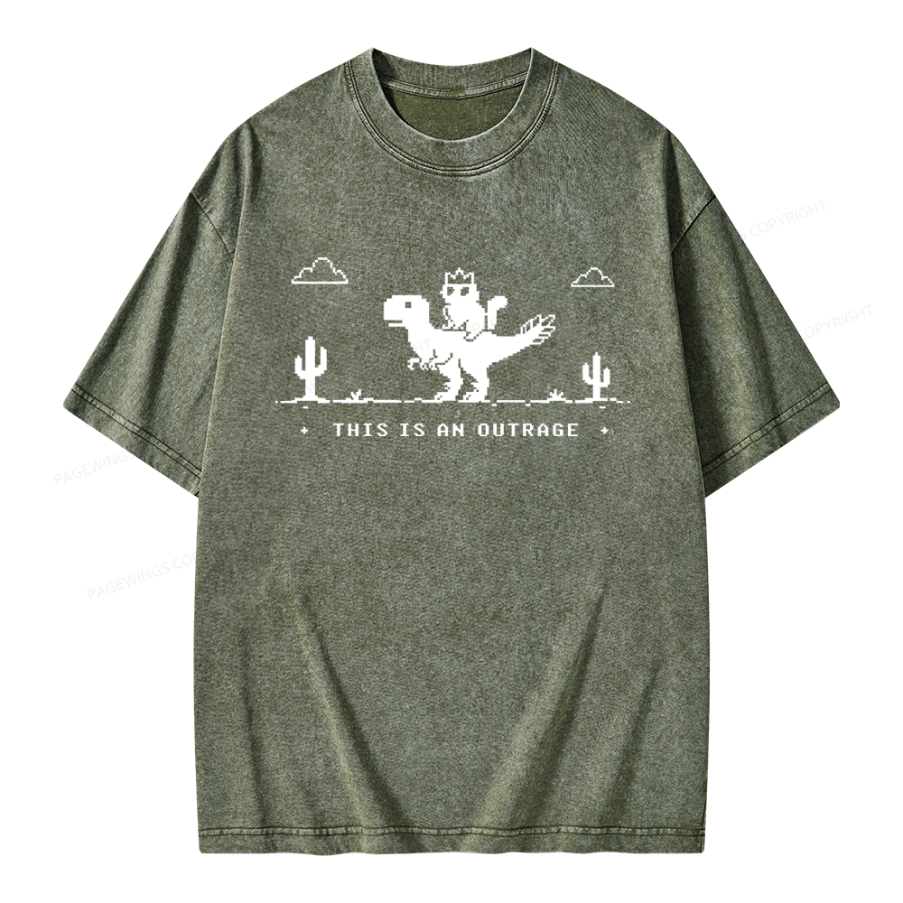 Pagewing Sci Fi Books Lover Unisex Washed T-shirt