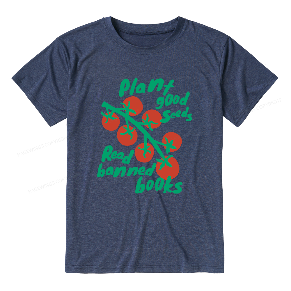Pagewings Soft Banned Books Literary 12636 Bookish Unisex Heather T-Shirt