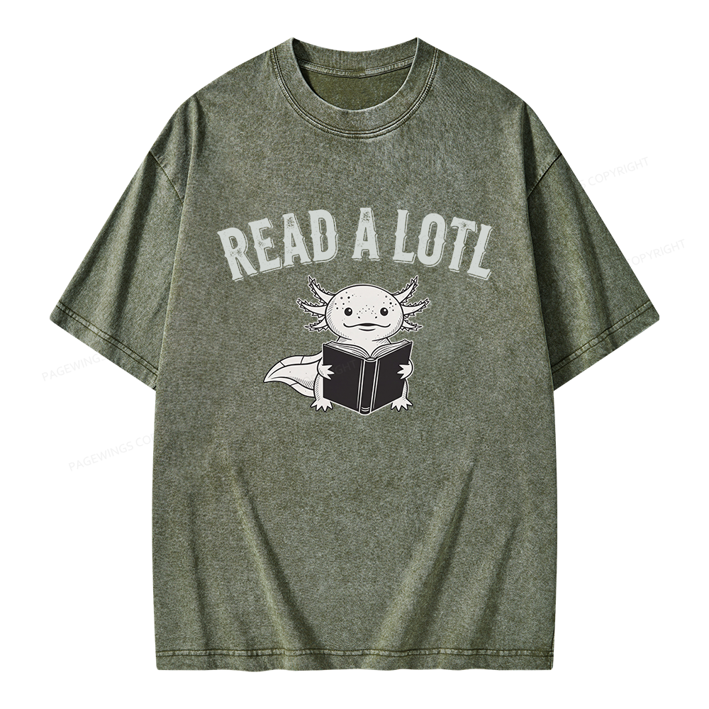 Pagewing Read A Lotl Unisex Washed T-shirt