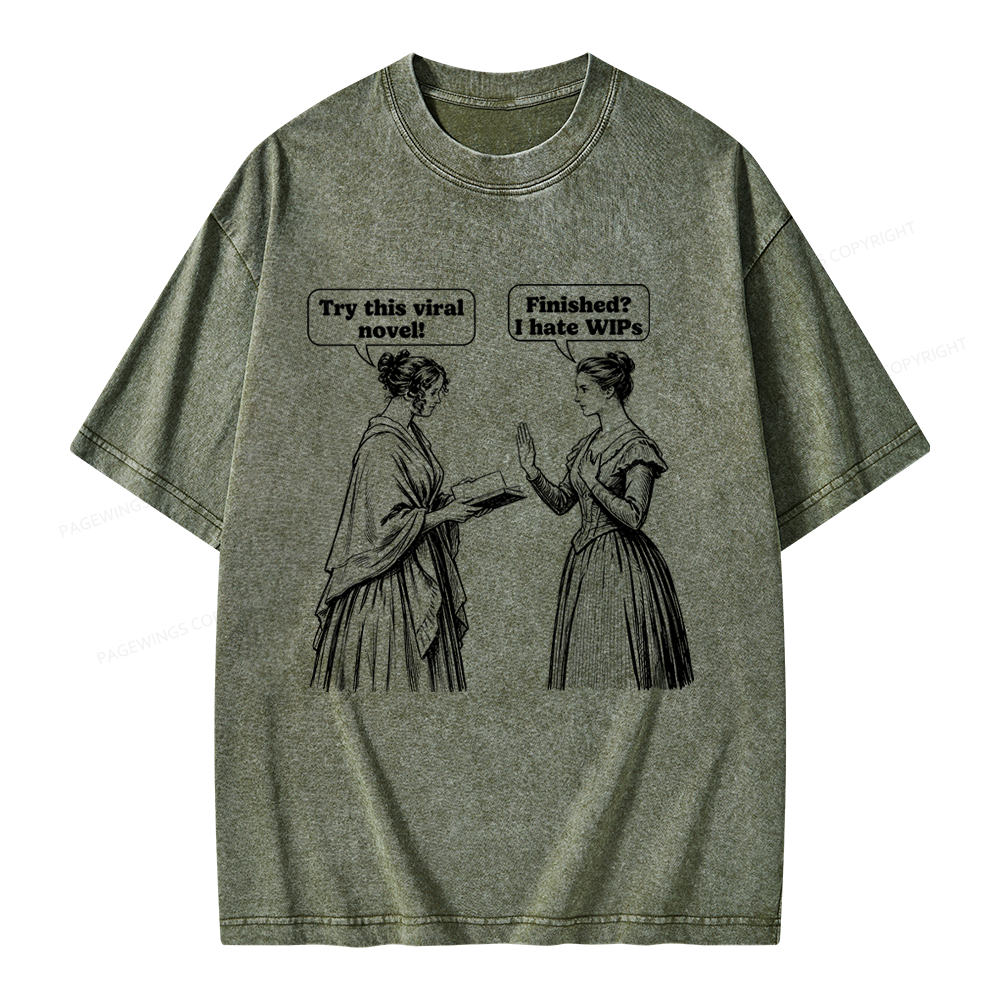 Pagewing Books Lover Unisex Washed T-shirt