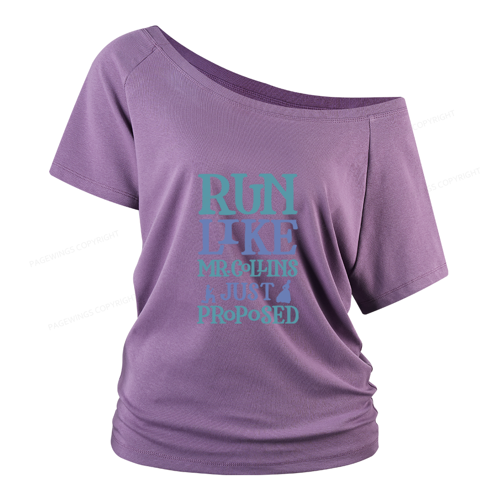 Pagewings Love Book Fan Women Off Shoulder T-shirts