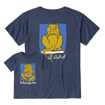 Vintage New York Library 11362 Bookish Unisex Heather T-Shirt