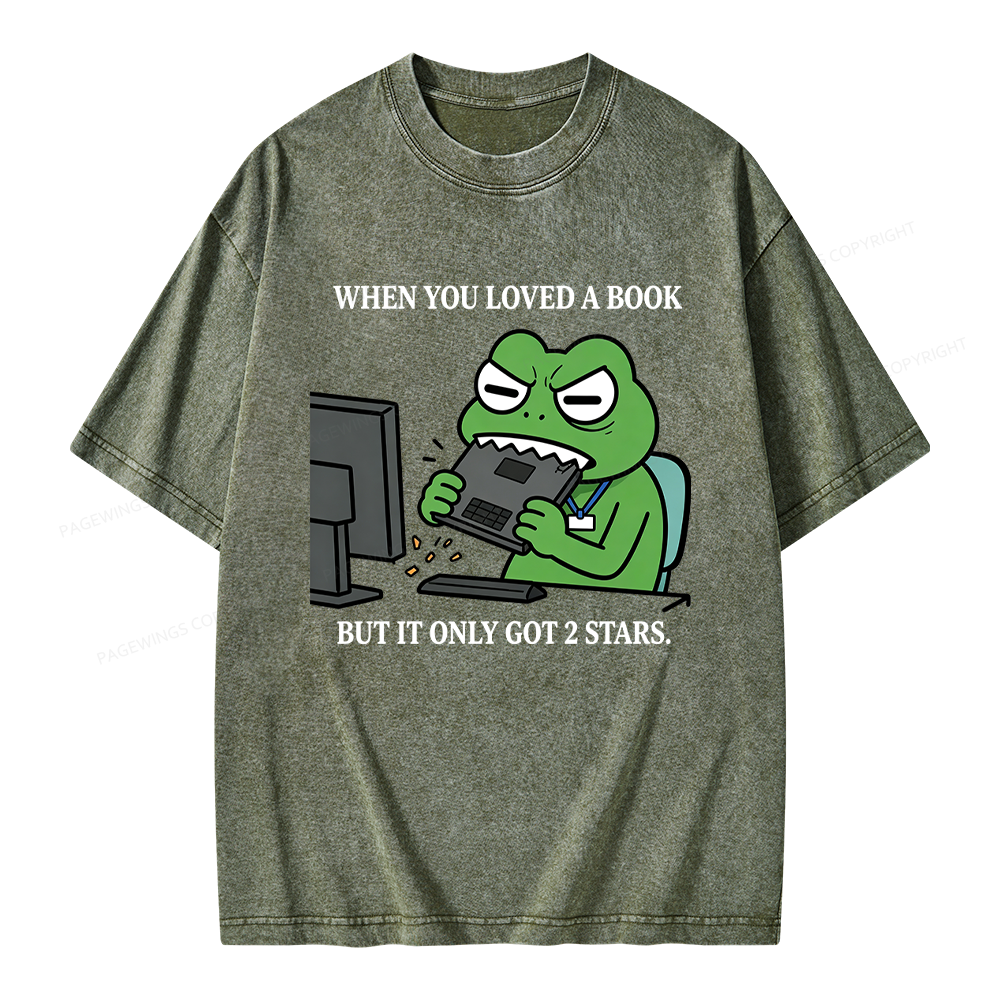 Pagewing When You Loved a Book Unisex Washed T-shirt