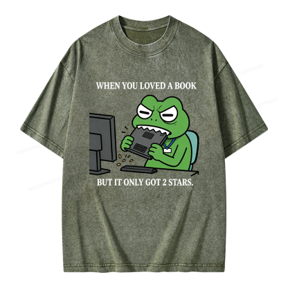 Pagewing When You Loved a Book Unisex Washed T-shirt