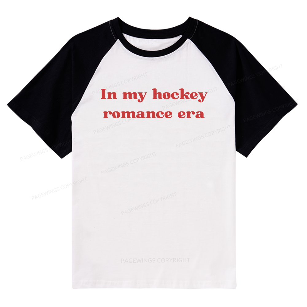Pagewings Hockey Romance 15930 Bookish Raglan T-shirt