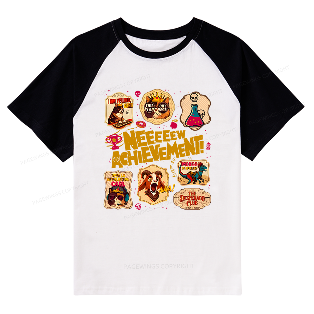 Pagewings Sci Fi Book Lover 14489 Bookish Raglan T-shirt