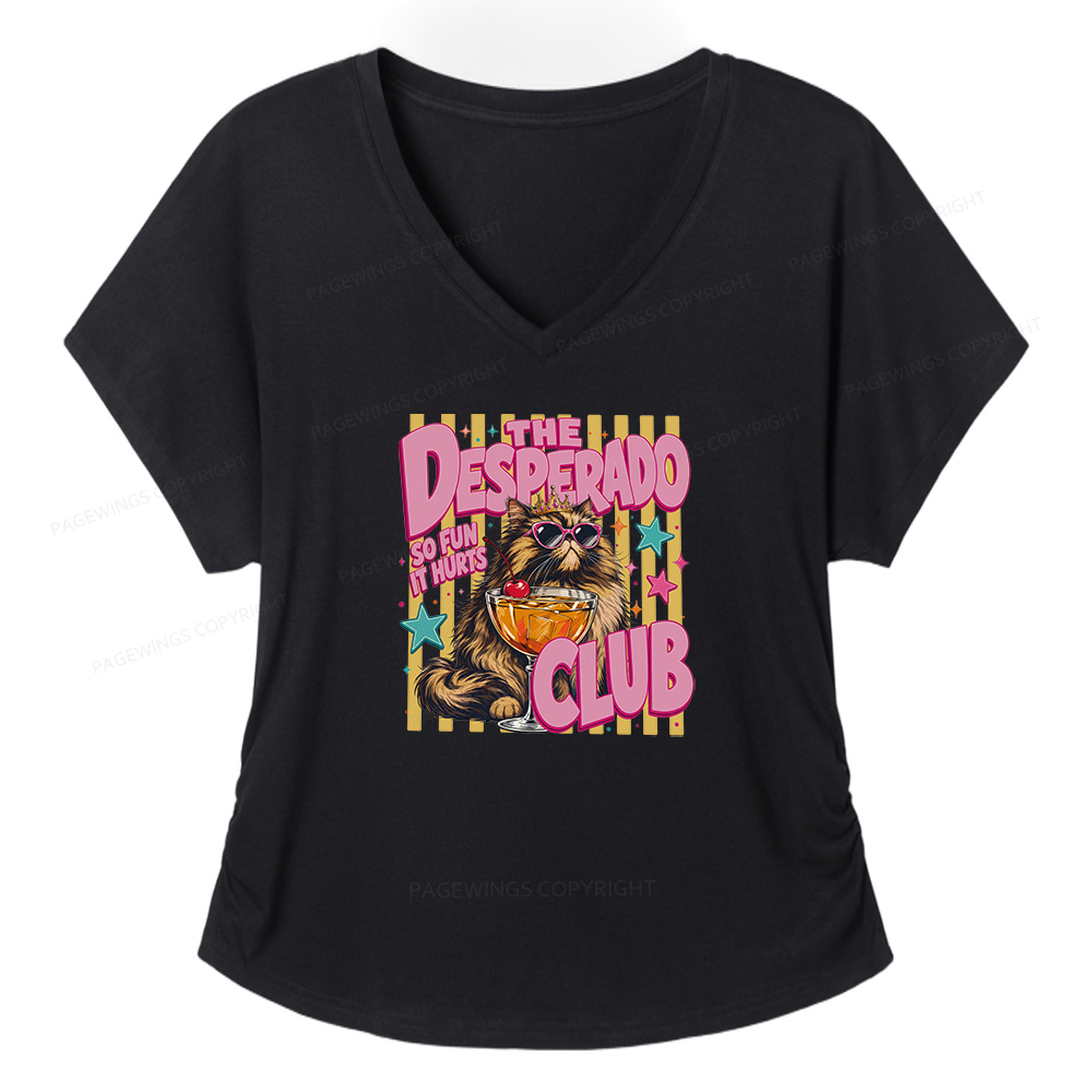 Pagewings Desperado Club Soft Women's Modal V-neck T-shirt  