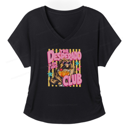 Pagewings Desperado Club Soft Women's Modal V-neck T-shirt  