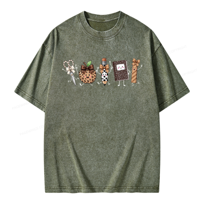 Pagewings It's a Good Day for Learning Unisex Washed T-shirt