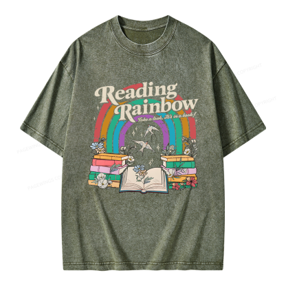 Pagewings Take A Look It's In A Book Unisex Washed T-shirt