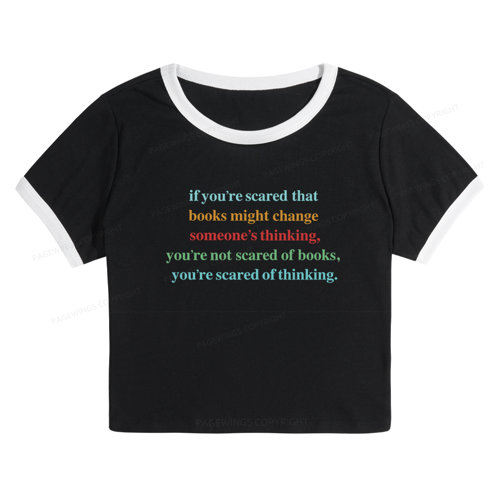 Pagewings Censorship Social Justice Shirt Booktrovert 11281 Bookish Baby Tee Cropped Ringer T-Shirt