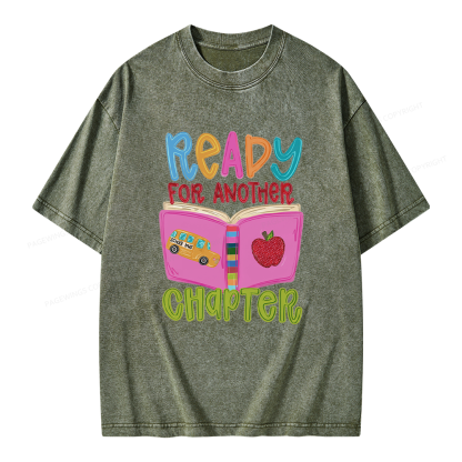 Pagewings Ready for Another Chapter Unisex Washed T-shirt