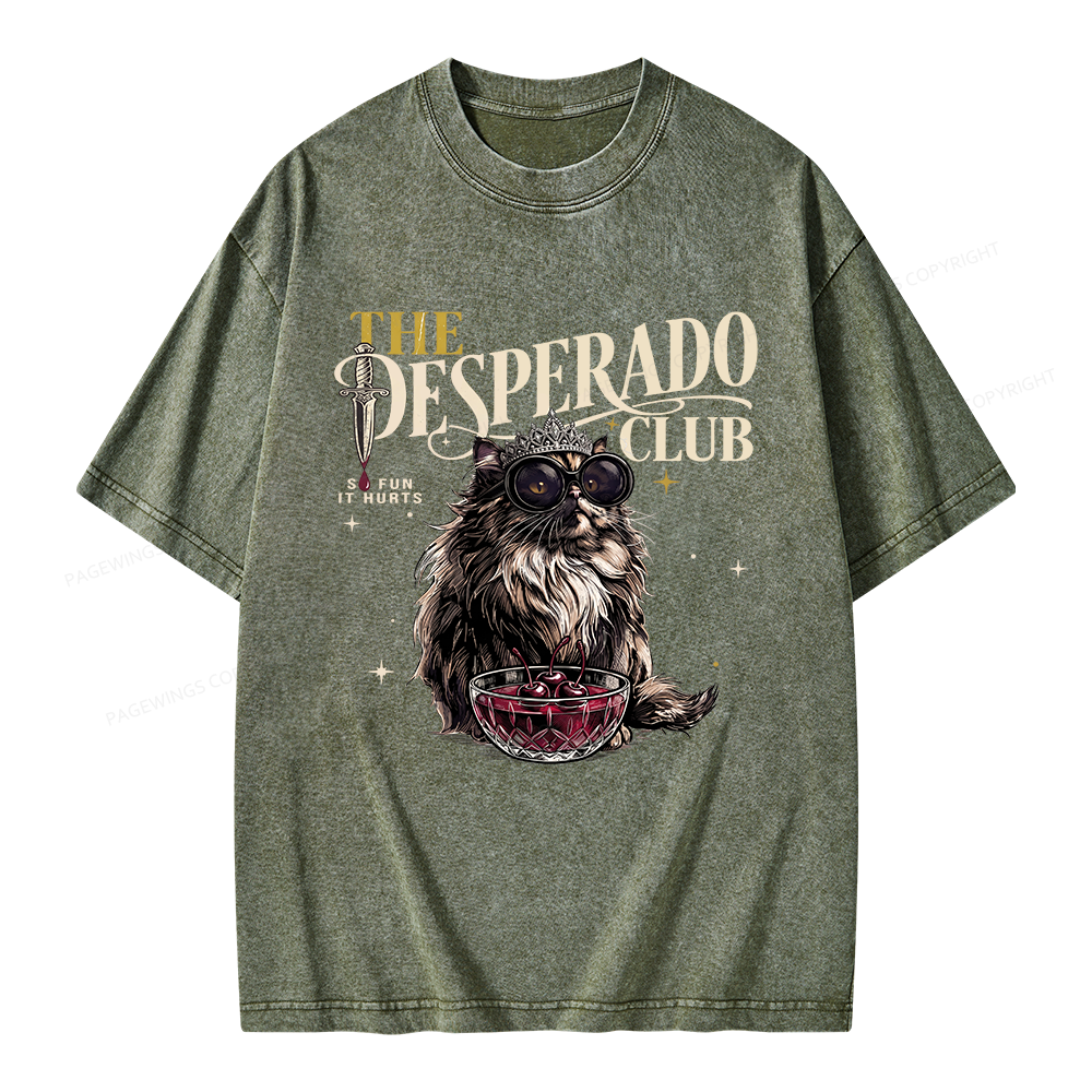 Pagewings The Desperado Club Unisex Washed T-shirt