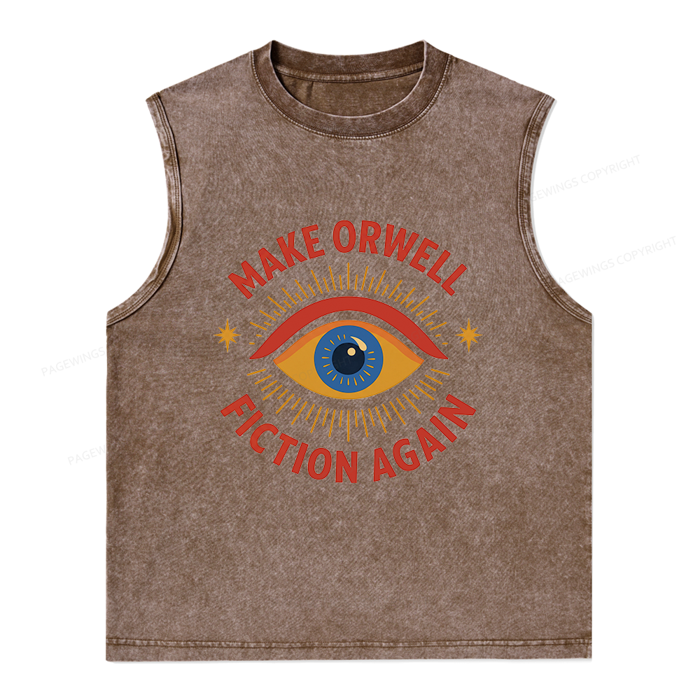 Pagewings Dystopia Quote16117 Bookish Unisex Washed Tank Top