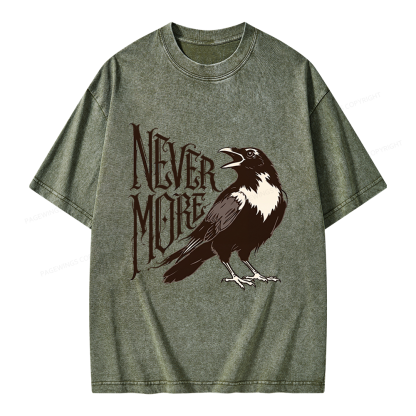Pagewing Nevermore Unisex Washed T-shirt