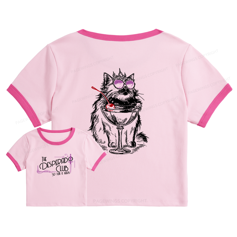 Pagewings Desperado Club 15506 Bookish Baby Tee Cropped Ringer T-Shirt