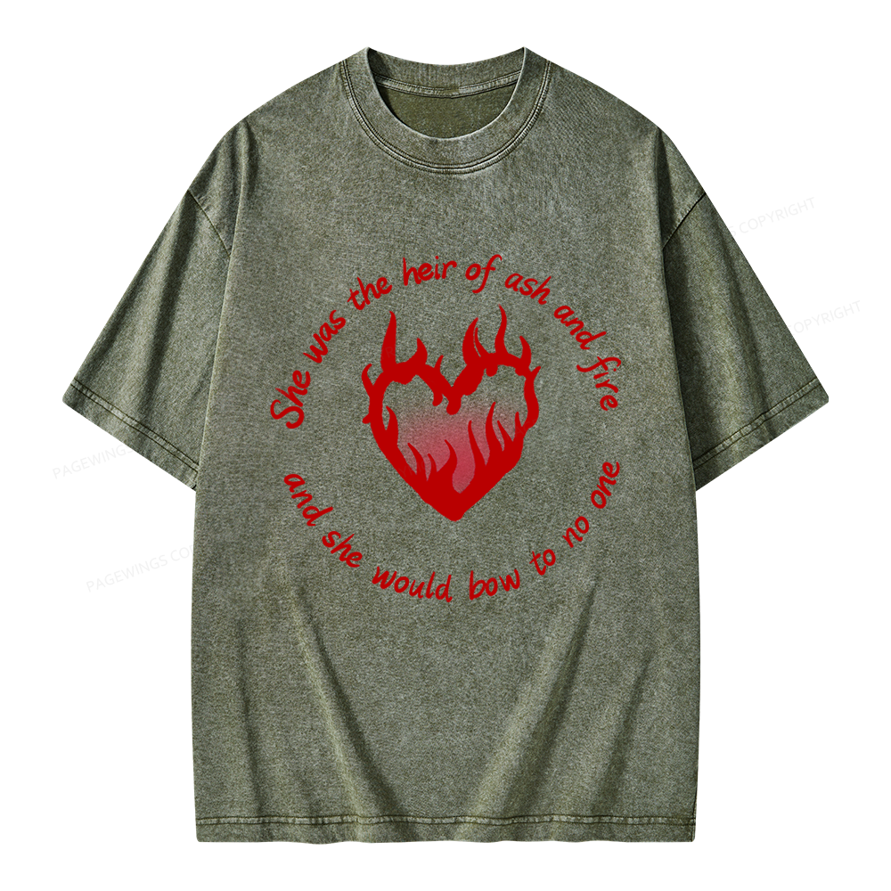 Pagewing Fantasy Book Lover Unisex Washed T-shirt