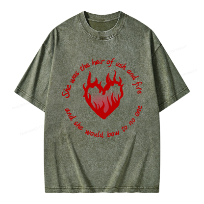 Pagewing Fantasy Book Lover Unisex Washed T-shirt