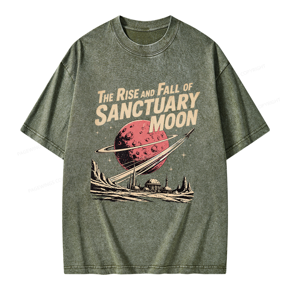 Pagewing Sanctuary Moon Unisex Washed T-shirt
