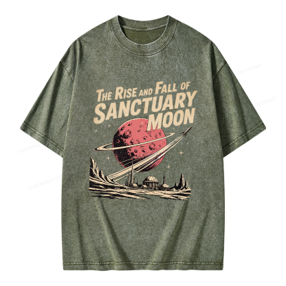 Pagewing Sanctuary Moon Unisex Washed T-shirt