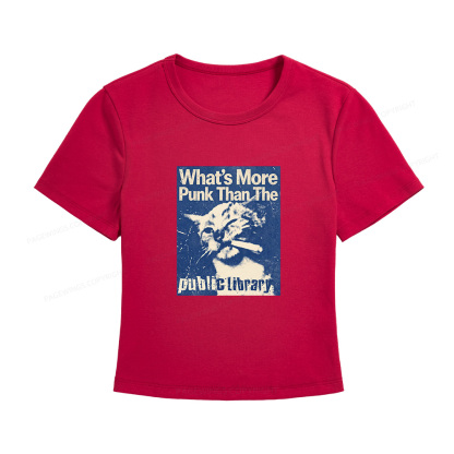 Pagewings What's More Punk Than The Public Library Women's Baby Tee