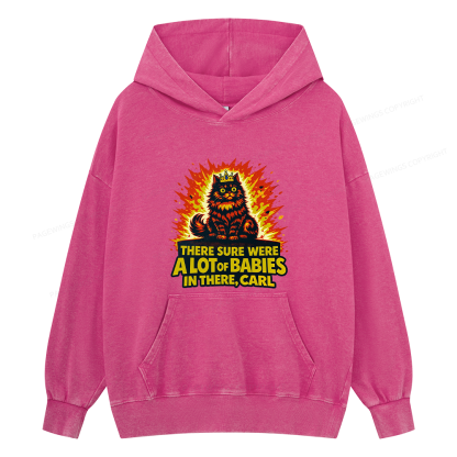 Pagewings A Lot Of Babies In There15452 Book Unisex Washed Hoodie