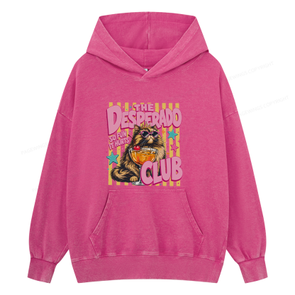 Pagewings Desperado Club15996 Book Unisex Washed Hoodie