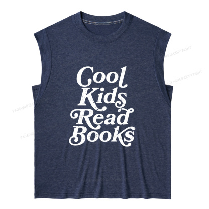 Pagewings Cool Kids Read Books11346 Bookish Women's Heather Tank Top