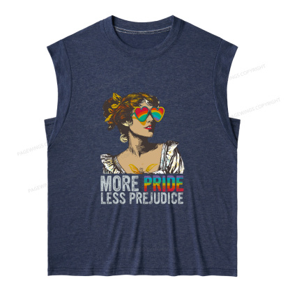Pagewings More Pride Less Prejudice11676 Bookish Women's Heather Tank Top