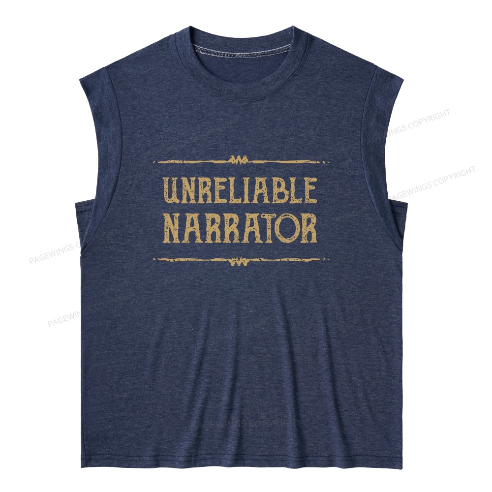 Pagewings Unreliable Narrator13677 Bookish Women's Heather Tank Top