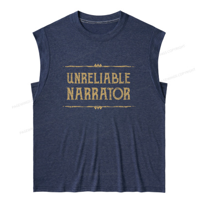 Pagewings Unreliable Narrator13677 Bookish Women's Heather Tank Top