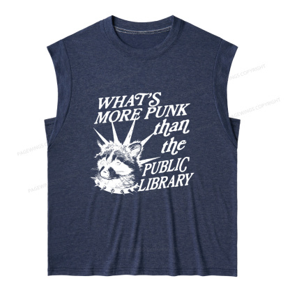Pagewings What’s More Punk Than The Public Library Women's Heather Tank Top