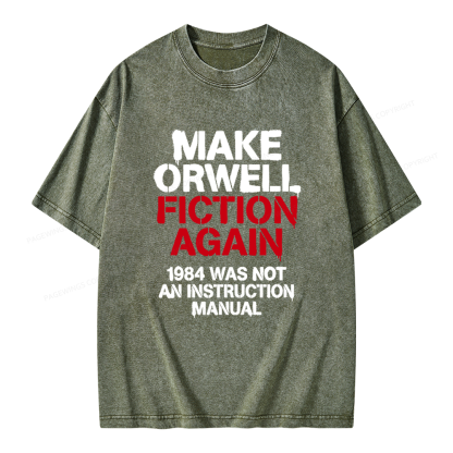 Pagewings Dystopian Book Lover Unisex Washed T-shirt