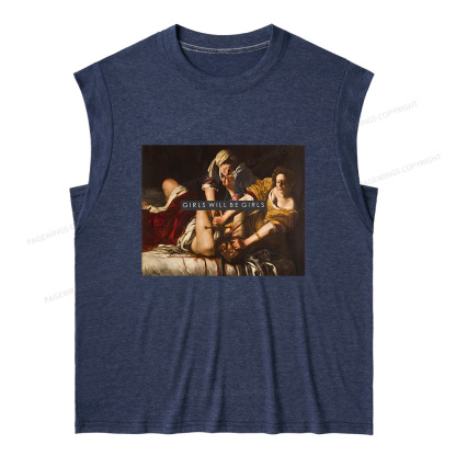 Pagewings Girls Will Be Girls 15600 Bookish Women's Heather Tank Top
