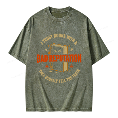 Pagewings Banned Book Unisex Washed T-shirt