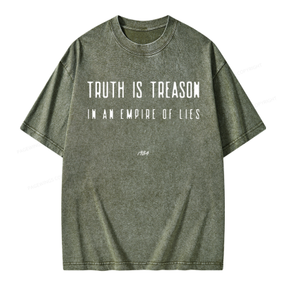 Pagewings Dystopian Book Lover Unisex Washed T-shirt