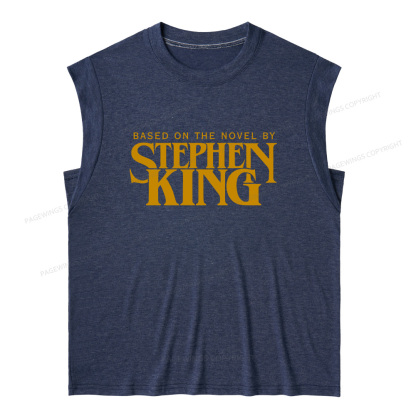 Pagewings Based On A Novel By Horror Writer 12416 Bookish Women's Heather Tank Top