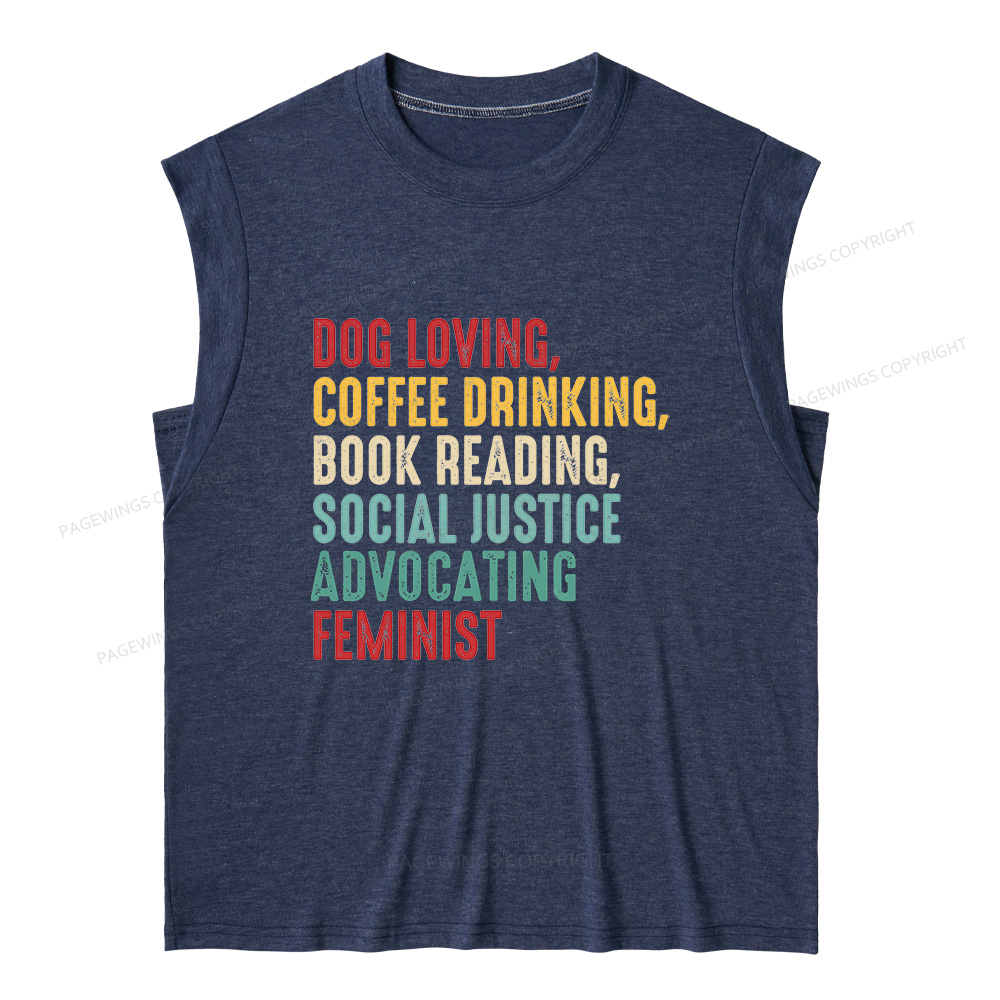 Pagewing Coffee Drinking Book Reading16112 Bookish Women's Heather Tank Top
