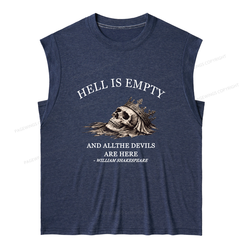 Pagewing Hell Is Empty And All The Devils Are Here16170 Bookish Women's Heather Tank Top
