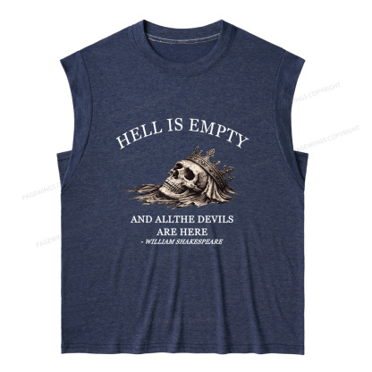 Pagewing Hell Is Empty And All The Devils Are Here16170 Bookish Women's Heather Tank Top