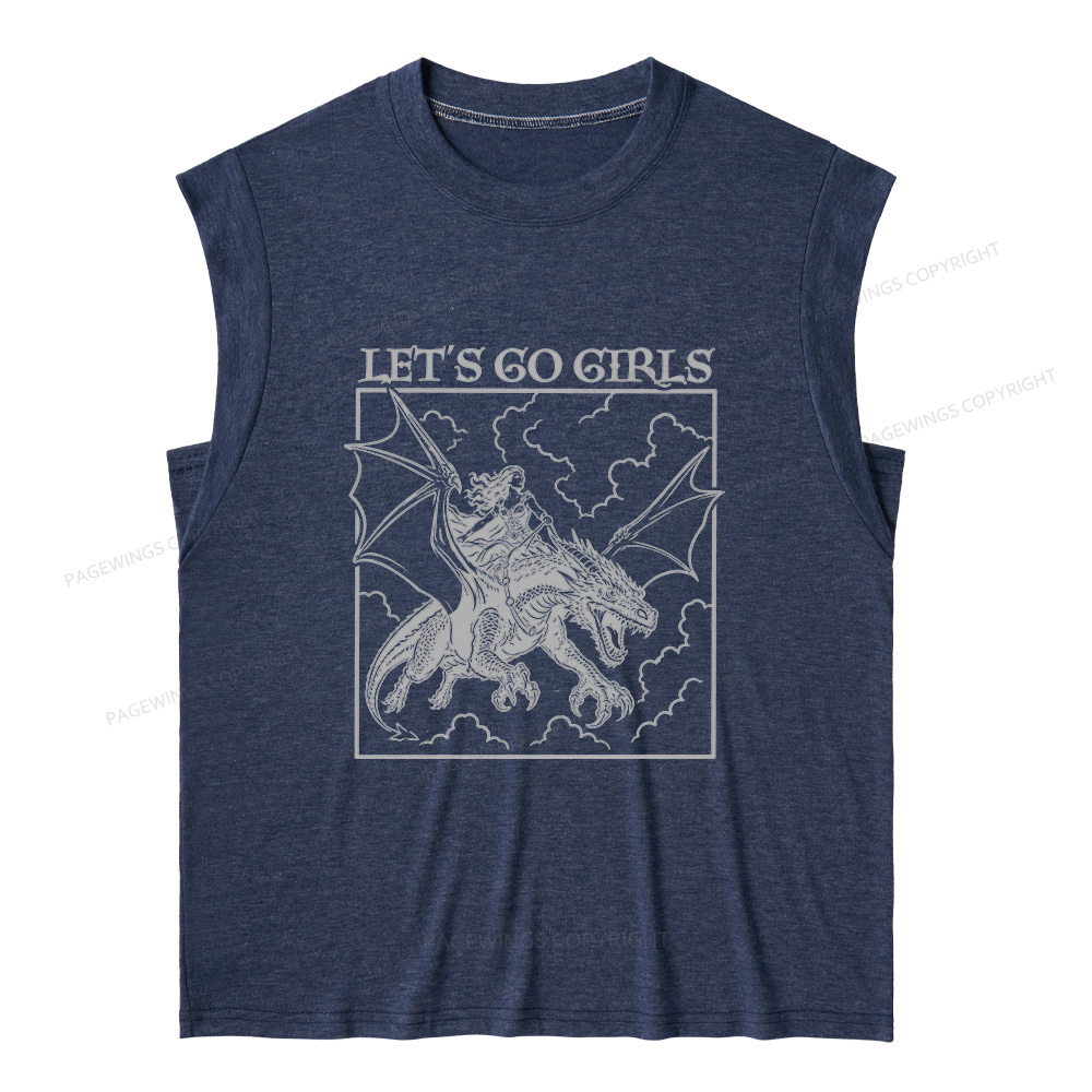 Pagewing Let's Go Girls16145 Bookish Women's Heather Tank Top