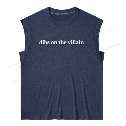 Pagewings Dibs On The Villain13241 Bookish Women's Heather Tank Top