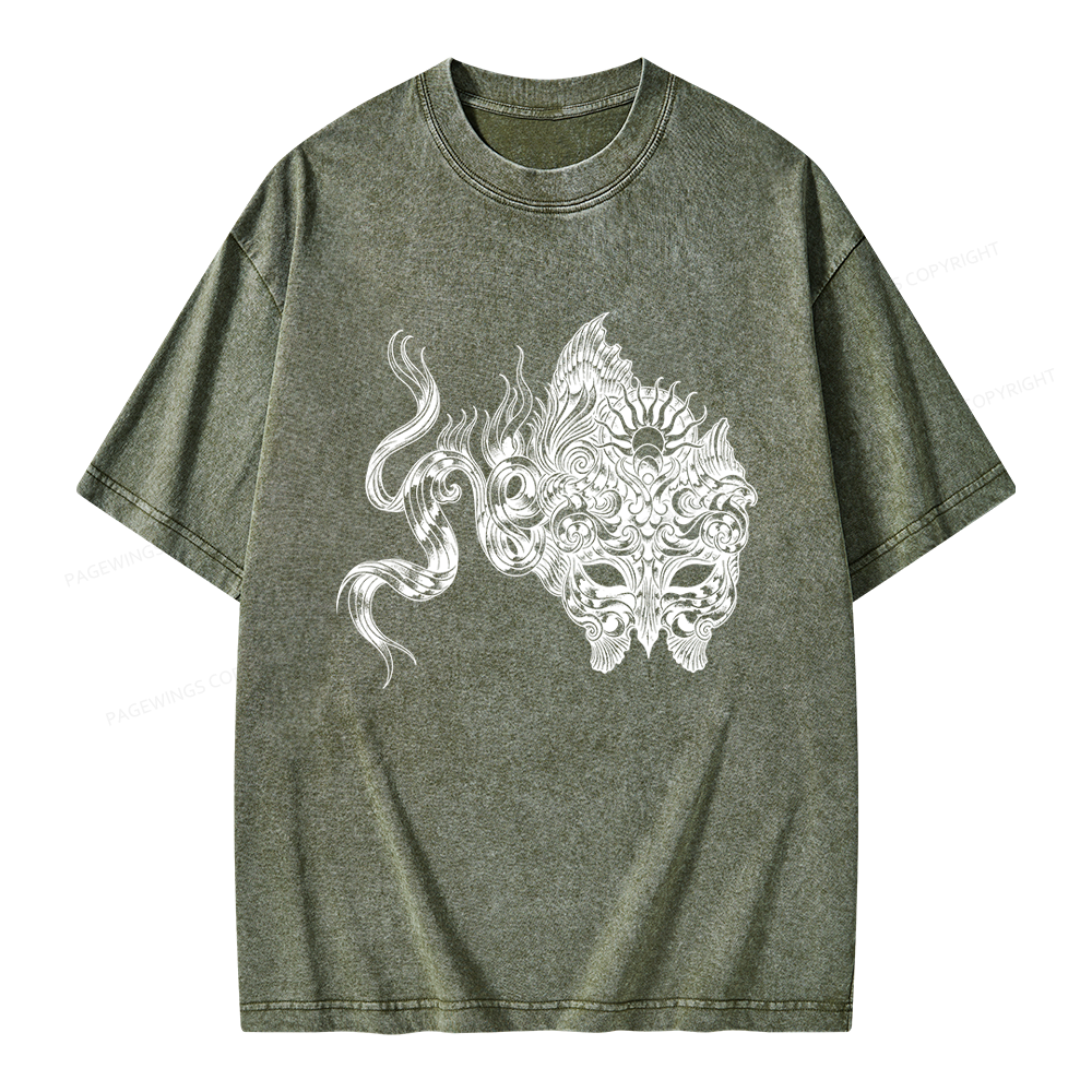 Pagewings Fantasy Bookish Unisex Washed T-shirt