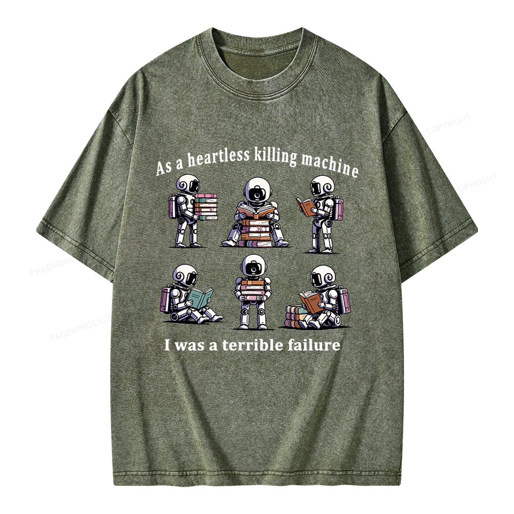 Pagewings Sci Fi Bookish Unisex Washed T-shirt