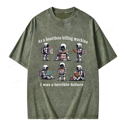 Pagewings Sci Fi Bookish Unisex Washed T-shirt